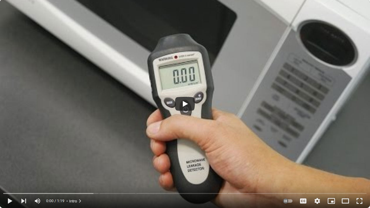 Load video: How to test for Microwave Leakage (Using a Microwave Leakage Detector)