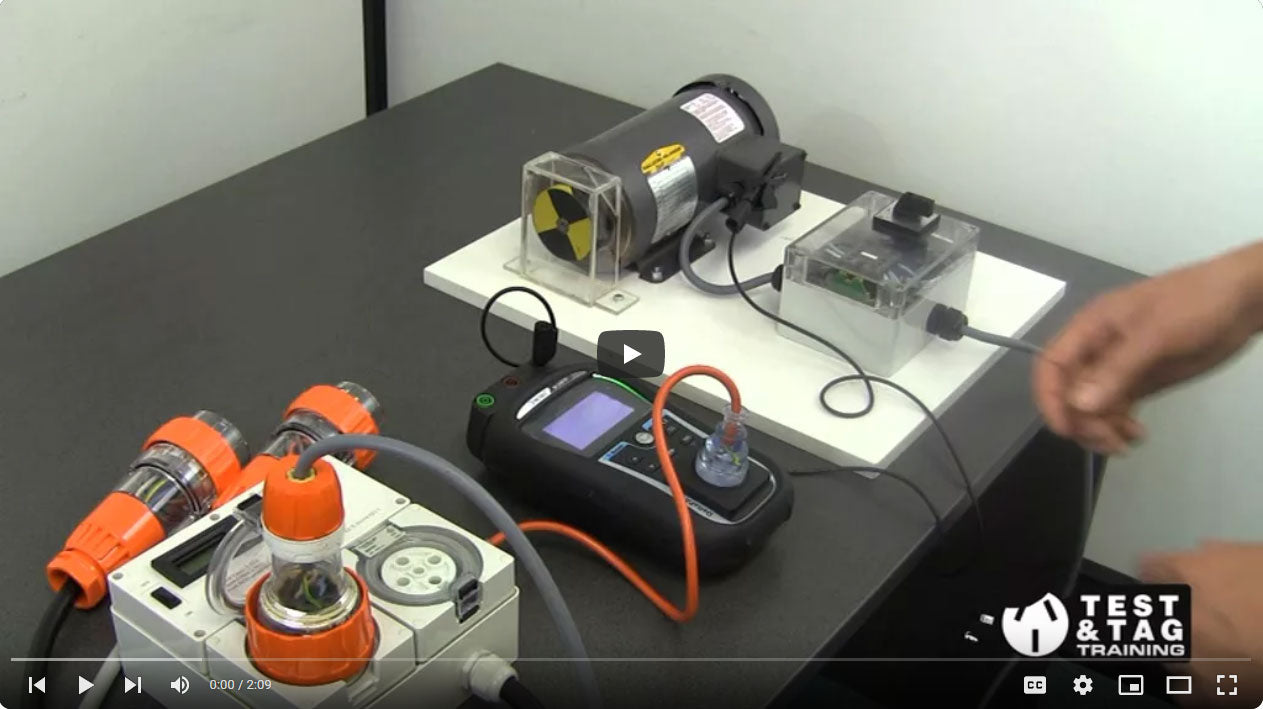 Load video: Test and Tag a 3 Phase Appliance - Leakage Test