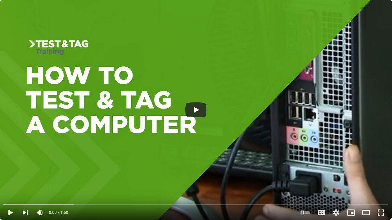 Load video: How to Test and Tag a Computer