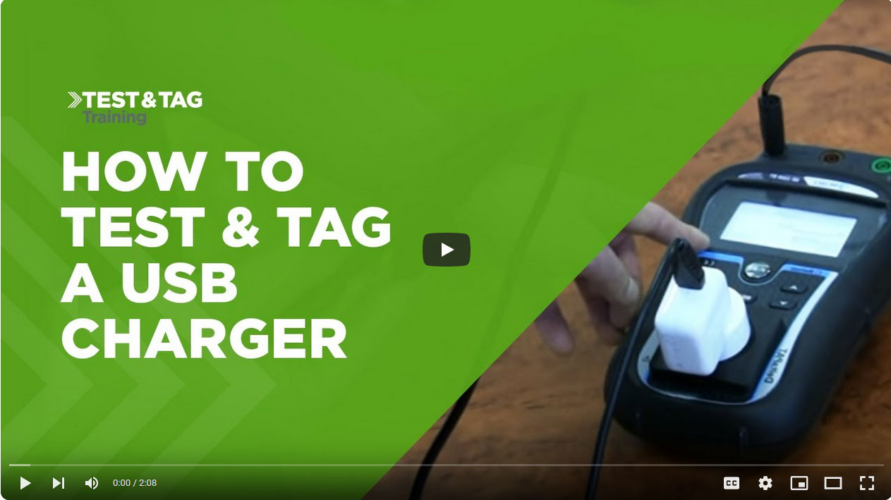 Load video: How to Test &amp; Tag a USB Charger